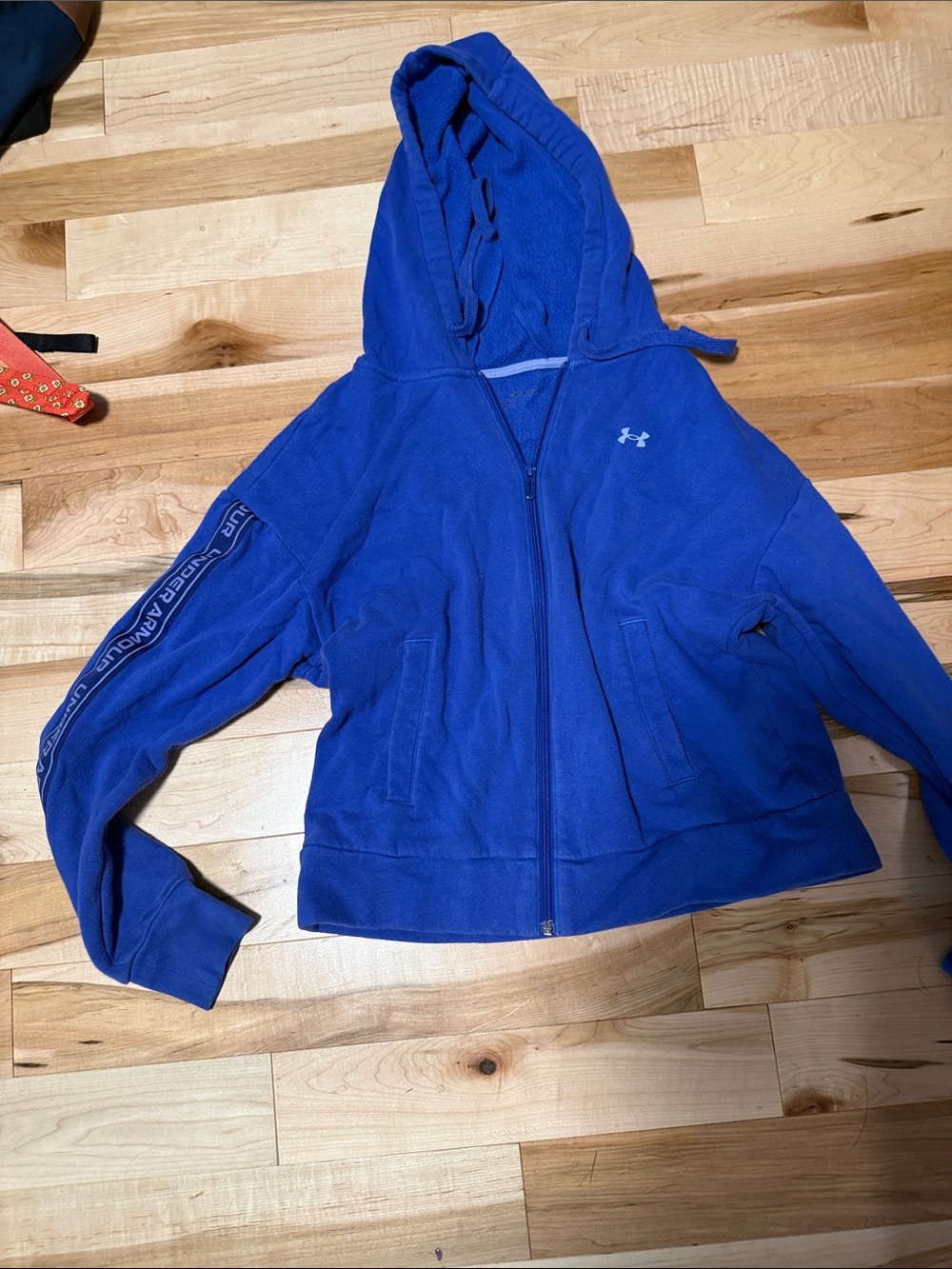 Under Armour Women's Royal Blue Full-Zip Hooded Utility Jacket